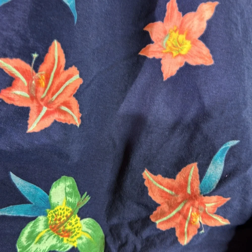 Tommy‎ Hilfiger Navy Floral Swim Shorts size medium